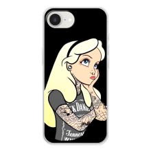 Чехол с печатью для iPhone 16е - (Мода) (AlphaPrint) (Девочка в тату)