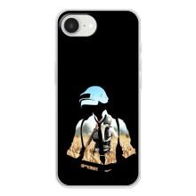 Силиконовый чехол с картинкой "Герой Pubg" на iPhone 16е – Пубг мен