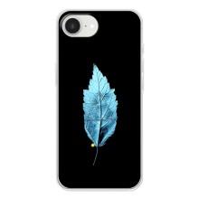 Чехол с картинками на черном фоне для iPhone 16е – Листочек