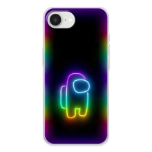 Чехол Амонг Ас для iPhone 16е (AlphaPrint) (Яркий скин)
