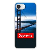 Чехол для iPhone 16е с картинкой Supreme (AlphaPrint)