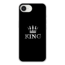 Чехол с Короной Айфон 16е - (AlphaPrint) (KING)