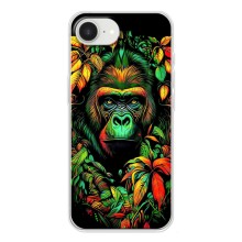 Чехол с Обезьянами iPhone 16е - (AlphaPrint) (Обезьяна в тропиках)