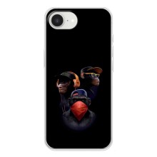 Чехол с Обезьянами iPhone 16е - (AlphaPrint) (Три обезьяны)