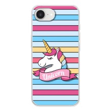 Чехол для Айфон 16е - (Единорожки - Новинки) (AlphaPrint) (Unicorn)