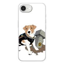 Чехол с принтом Собаки Патрон для iPhone 16е – Пёс Патрон с ракетой