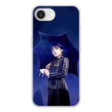 Силиконовый чехол с картинкой для iPhone 16е (Венсдей)