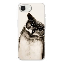 Чехол с птицами на iPhone 16е (VPrint) (Сова)