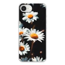Чехол с ромашками на iPhone 16е – Белые ромашки