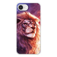 Чехол со Львом для iPhone 16е (VPrint) (Красочный Лев)