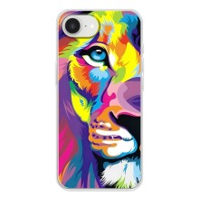 Чехол со Львом для iPhone 16е (VPrint) (Яркий Лев)