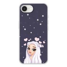 Чехол Стильные девушки на iPhone 16е – Девушка и сердечки