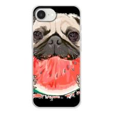 Чохол (ТПУ) Милі песики для iPhone 16е (Смішний Мопс)