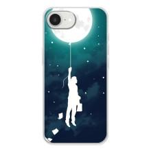 Чехол (ТПУ) с планетами на iPhone 16е – To The moon