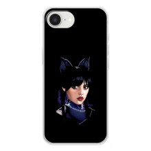 Чехлы Венсдей на iPhone 16е Уэнсдей (AlphaPrint) (серьезная Уэнздей)