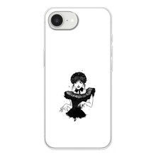 Чехлы Венсдей на iPhone 16е Уэнсдей (AlphaPrint) (танец Уэнздей)