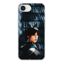 Чехлы Венсдей на iPhone 16е Уэнсдей (AlphaPrint) (Уэнздей кошка)