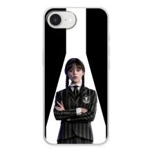 Чехлы Венсдей на iPhone 16е Уэнсдей (AlphaPrint) (W-Wednesday)