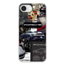 Чохол з авто Порше для iPhone 16e – Колаж Порше