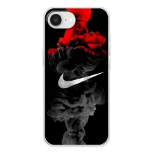 Чохол з логтипом Найк на iPhone 16е (Найк на чорному)