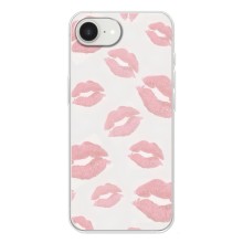 Чохол з розовим принтом для iPhone 16е (Рожеві губи)
