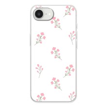 Чохол з розовим принтом для iPhone 16е (Рожеві квіти)