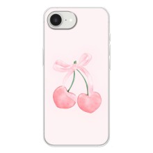 Чохол з розовим принтом для iPhone 16е (Рожеві вишні)