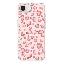 Чохол з розовим принтом для iPhone 16е (Рожевий леопард)