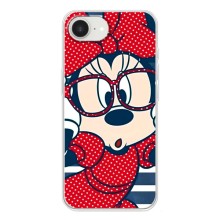 Эксклюзивный чехол для iPhone 16е (AlphaPrint - Мультяшные) (Маус в очках)