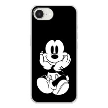Эксклюзивный чехол для iPhone 16е (AlphaPrint - Мультяшные) (Микки на черном)