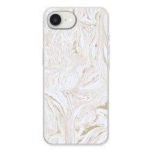 Мраморний чехол на iPhone 16е (VPrint) (Білий мрамор)