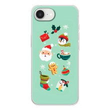 Новогодние Чехлы для Айфон 16е (VPrint) (Настроение НГ)