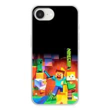 Чехлы для iPhone 16е (Персонажи Майн Крафт) – Герой Майнкрафт