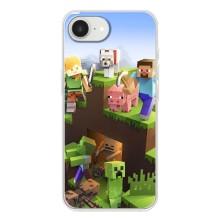 Чехлы для iPhone 16е (Персонажи Майн Крафт) – Майн-крафт