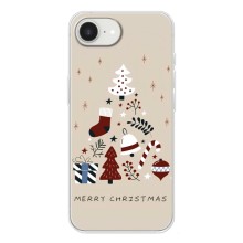 Рождественские, Праздничные Чехлы для Айфон 16е (Merry Christmas)