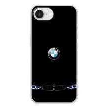 Силіконовий бампер з картинкою машини на iPhone 16е – Чорний BMW