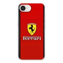 Силіконовий бампер з картинкою машини на iPhone 16е – Ferrari Logo