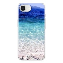 Силиконовый чехол с КАРТИНКАМИ лето для iPhone 16е (AlphaPrint) (Море)