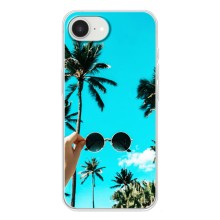 Силиконовый чехол с КАРТИНКАМИ лето для iPhone 16е (AlphaPrint) (Взгляд лето)