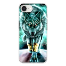 Захисні чохли для Айфон 16е (AlphaPrint) (ХІТ продаж) ВОВК (Яскравий вовк)