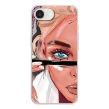 Силіконовый Чохол на iPhone 16е з картинкой Модных девушек – Дівчина та вії