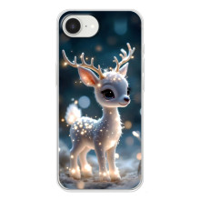 Яскравий чохол для iPhone 16e з Зимові Оленята – Блискуче оленятко