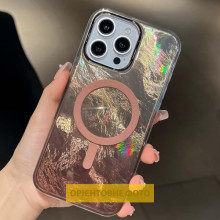 Чехол TPU Shiny Mountain Magnetic Fit для Apple iPhone 17 Air (6.5") – Коричневый