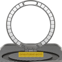 TPU+PC чохол Metal Buttons with MagSafe Carbon Ring для Apple iPhone 17 Air (6.5") – Сірий