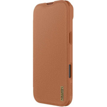 Кожаный чехол-книжка Nillkin Qin Pro Camshield для Apple iPhone 17 Air (6.5") – Brown