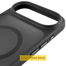 TPU+PC чохол Metal Buttons with MagSafe для Apple iPhone 17 Air (6.5") – Чорний