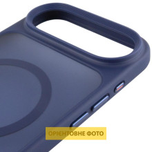 TPU+PC чохол Metal Buttons with MagSafe для Apple iPhone 17 Air (6.5") – Синій