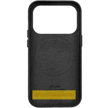 Чехол кожаный Leather Case (AA) with MagSafe and Animation для Apple iPhone 17 Air (6.5") – Черный