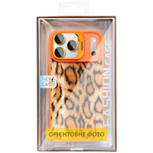 Чехол TPU+PC Wild Leopard with MagSafe and Lens для Apple iPhone 17 Air (6.5") – Оранжевый