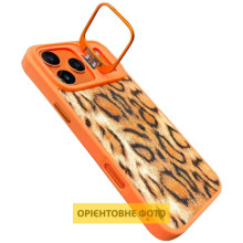 Чехол TPU+PC Wild Leopard with MagSafe and Lens для Apple iPhone 17 Air (6.5") – Оранжевый